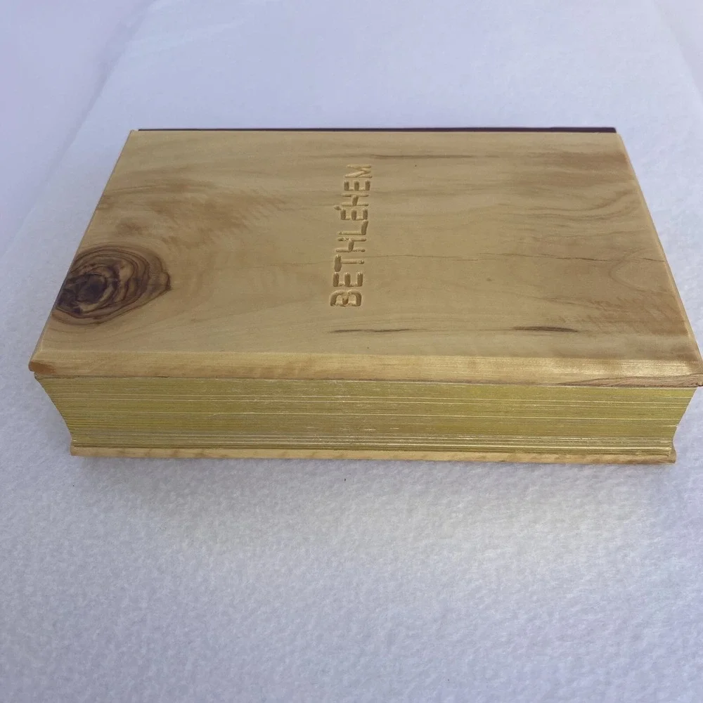 The Holy Bible King James Version Red Letter Edition Bethlehem‎ Olive Wood Cover
